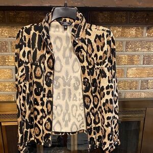 Vince Camuto Leopard Print Jacket
